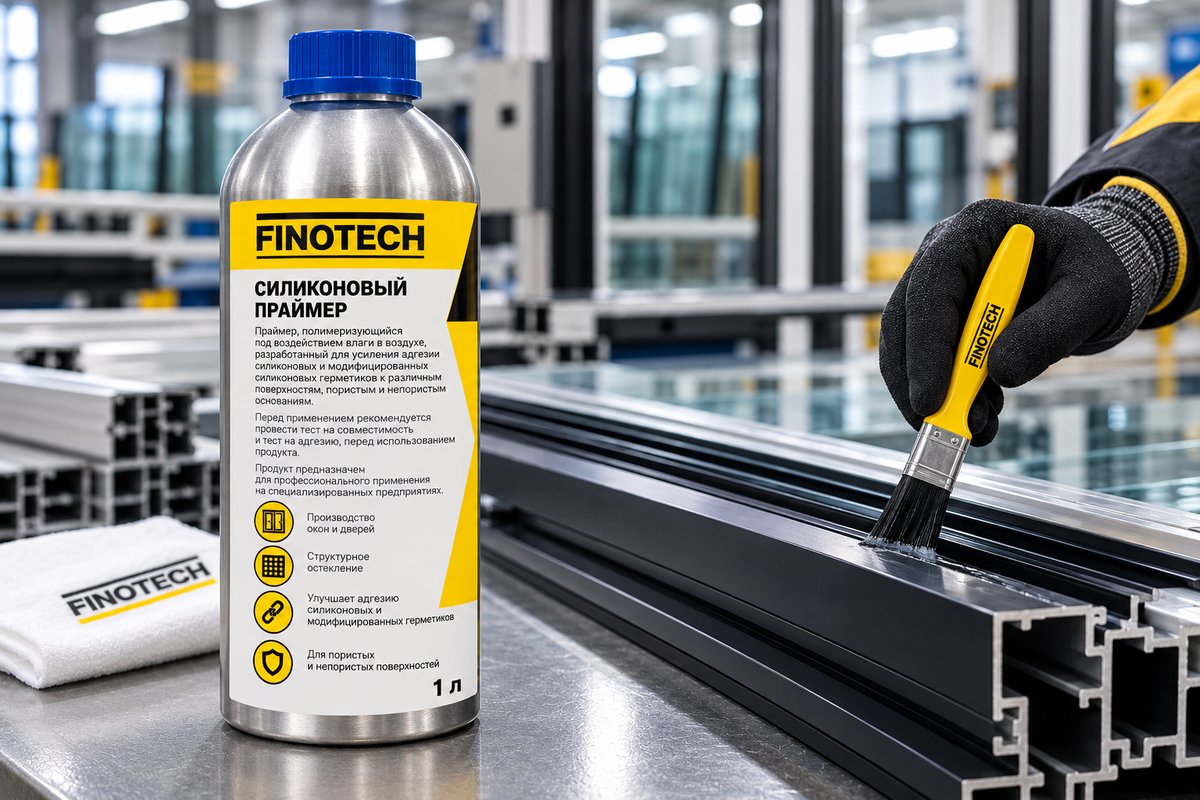 Праймер Finotech для силиконовых герметиков